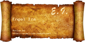 Engel Iza névjegykártya