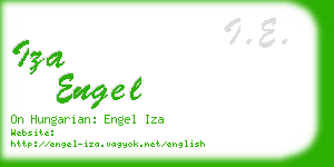 iza engel business card